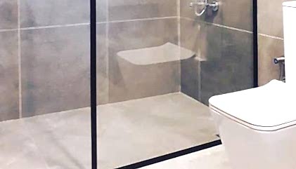 Teknesiz Tek Panel Cam Duşakabin